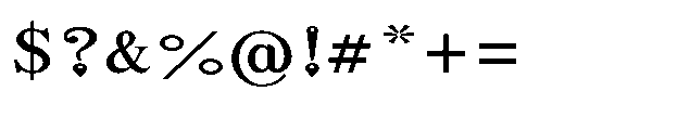 Shree Kannada 5363 Bold Font OTHER CHARS