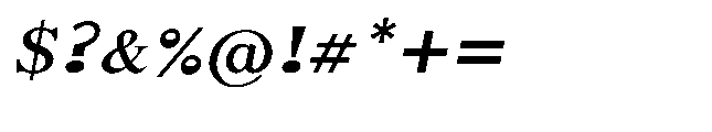 Shree Kannada 5366 Italic Font OTHER CHARS