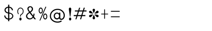 Shree Malayalam 1832 Regular Font OTHER CHARS