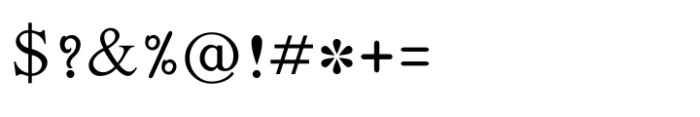 Shree Malayalam 3225 Regular Font OTHER CHARS