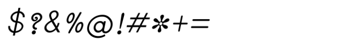 Shree Malayalam 3229 Italic Font OTHER CHARS