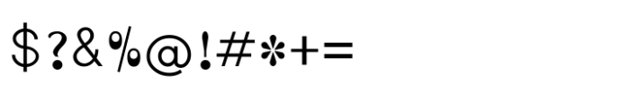 Shree Malayalam 3257 Regular Font OTHER CHARS