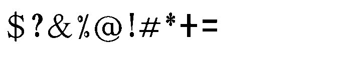 Shree Malayalam 4423 Regular Font OTHER CHARS