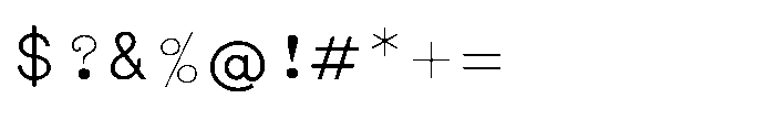 Shree Malayalam 4434 Light Font OTHER CHARS
