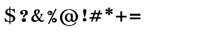 Shree Malayalam 4437 Bold Font OTHER CHARS