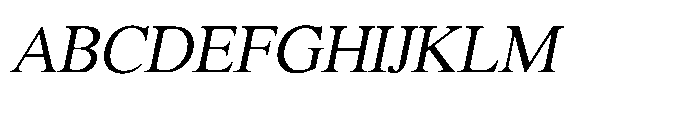 Shree Malayalam 4446 Italic Font UPPERCASE