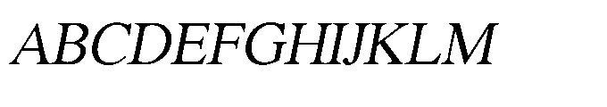 Shree Malayalam 4450 Medium Ital Font UPPERCASE