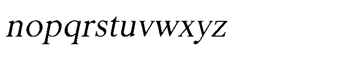 Shree Malayalam 4450 Medium Ital Font LOWERCASE