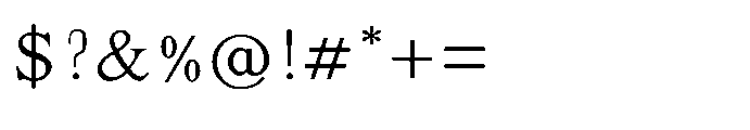 Shree Malayalam 4454 Light Font OTHER CHARS