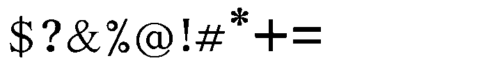 Shree Malayalam 4458 Bold Font OTHER CHARS