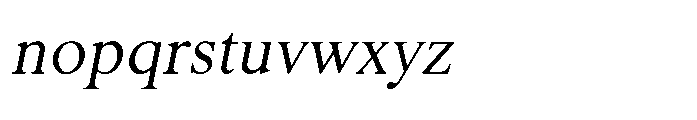 Shree Malayalam 4467 Italic Font LOWERCASE