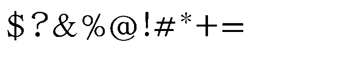 Shree Malayalam 4467 Regular Font OTHER CHARS