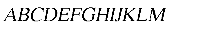 Shree Malayalam 4476 Italic Font UPPERCASE