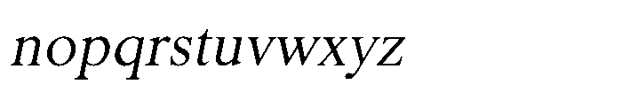 Shree Punjabi 3121 Shree Pun3121 Italic Font LOWERCASE