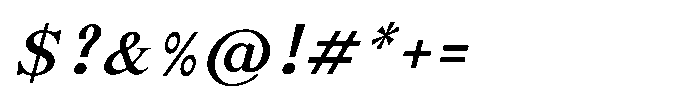 Shree Punjabi 3125 Medium Font OTHER CHARS