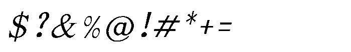 Shree Punjabi 3125 Font OTHER CHARS