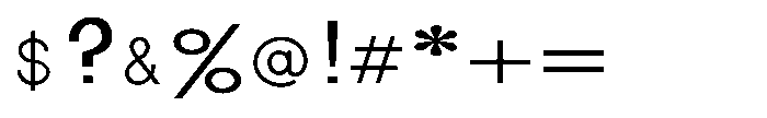 Shree Punjabi 3133 Medium Font OTHER CHARS