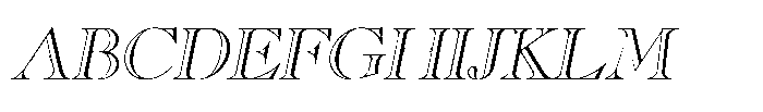 Shree Punjabi 3140 Italic Font UPPERCASE
