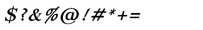 Shree Punjabi 3145 Bold Font OTHER CHARS
