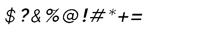 Shree Punjabi 3149 Italic Font OTHER CHARS