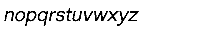 Shree Punjabi 3149 Italic Font LOWERCASE