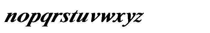 Shree Punjabi 3153 Black Italic Font LOWERCASE