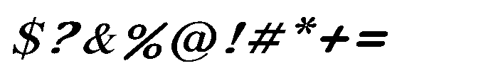 Shree Punjabi 3153 Bold Font OTHER CHARS