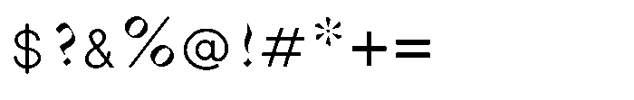 Shree Punjabi 3157 Font OTHER CHARS