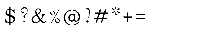 Shree Punjabi 3170 Light Font OTHER CHARS