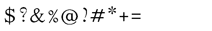 Shree Punjabi 3170 Font OTHER CHARS