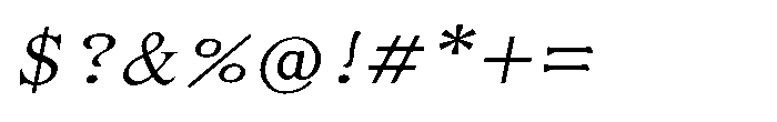Shree Punjabi 3173 Shree Pun3173 Italic Font OTHER CHARS