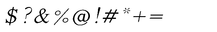 Shree Punjabi 3176 Light Italic Font OTHER CHARS