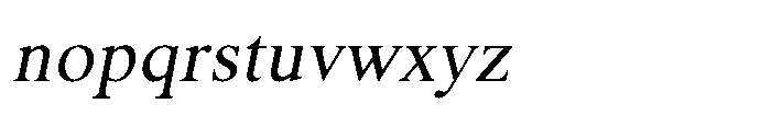 Shree Punjabi 3176 Light Italic Font LOWERCASE