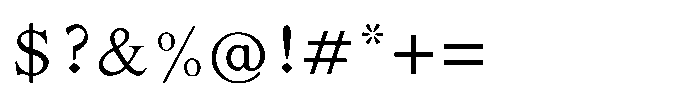 Shree Punjabi 3176 Medium Font OTHER CHARS