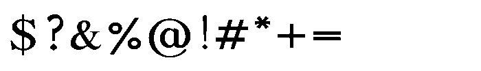 Shree Punjabi 3180 Medium Font OTHER CHARS