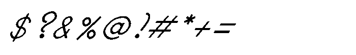 Shree Punjabi 3185 Italic Font OTHER CHARS