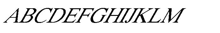 Shree Punjabi 3185 Italic Font UPPERCASE