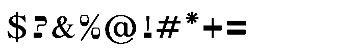 Shree Punjabi 5808 Font OTHER CHARS