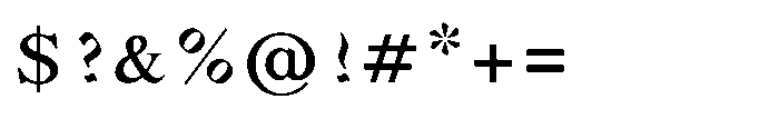 Shree Punjabi 5813 Font OTHER CHARS