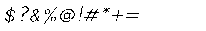Shree Punjabi 5819 Italic Font OTHER CHARS