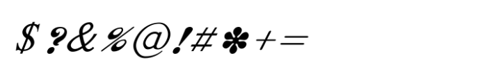 Shree Tamil 1307 Italic Font OTHER CHARS