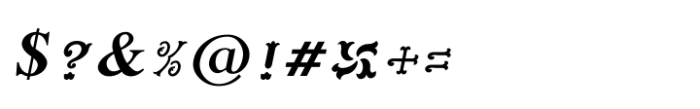 Shree Tamil 1345 Bold Italic Font OTHER CHARS