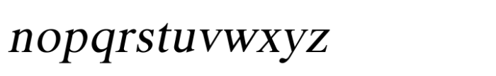 Shree Tamil 2807 Italic Font LOWERCASE