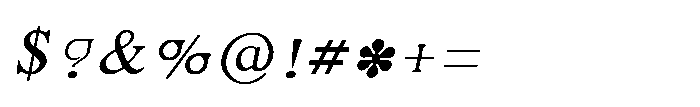 Shree Tamil 2849 Italic Font OTHER CHARS