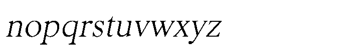 Shree Tamil 2849 Italic Font LOWERCASE