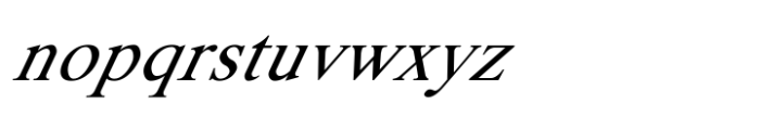 Shree Tamil 3938 Italic Font LOWERCASE