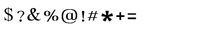 Shree Tamil 3963 Regular Font OTHER CHARS