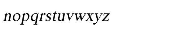 Shree Telugu 1620 Italic Font LOWERCASE