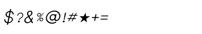 Shree Telugu 1642 Italic Font OTHER CHARS