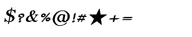 Shree Telugu 4788 Black Italic Font OTHER CHARS